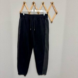 Abercrombie & Fitch Black Grey Colorblock Essential Jogger Sweatpants Size L